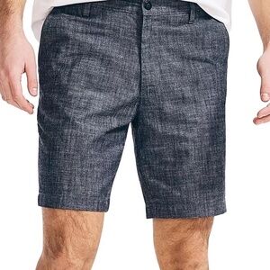 EUC Nautica Chambray Classic Fit Dress Shorts 36